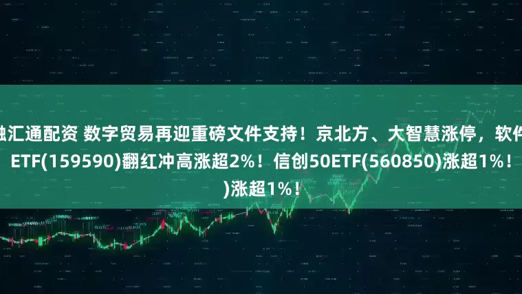 国融汇通配资 数字贸易再迎重磅文件支持!京北方、大智慧涨停,软件50ETF(159590)翻红冲高涨超2%!信创50ETF(560850)涨超1%!